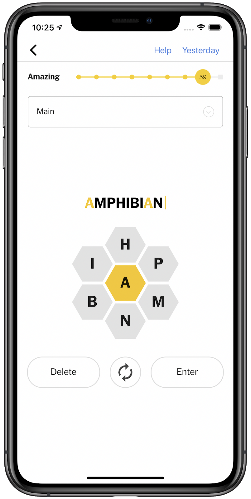 The New York Times Spelling Bee game, implemented with Flutter.
